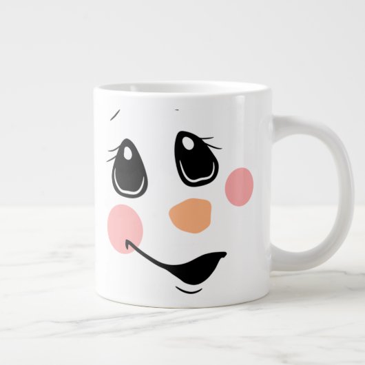Snowman Face Grote Koffiekop (Rechts)
