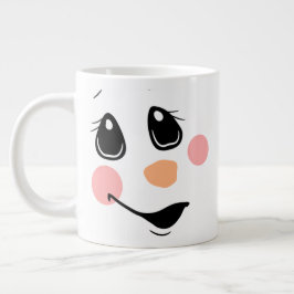 Snowman Face Grote Koffiekop