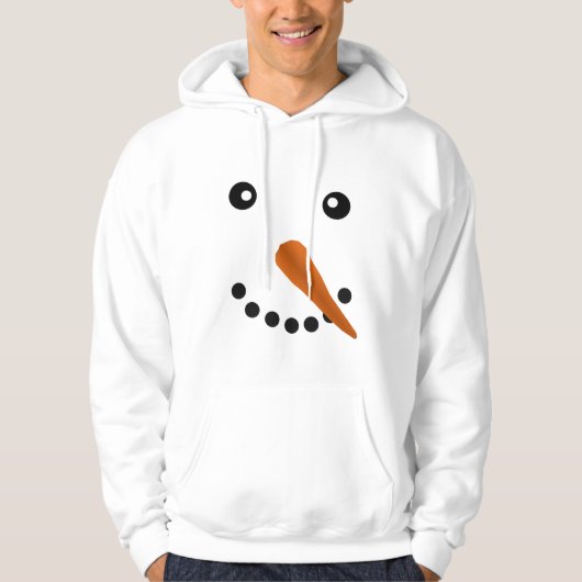 SNOWMAN FACE HOODIE (Voorkant)