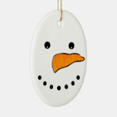 Snowman Face Keramisch Ornament (Rechts)