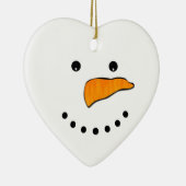 Snowman Face Keramisch Ornament (Rechts)