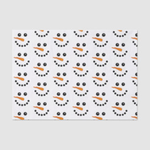 Snowman Face kerstfeestdagen feestelijk Tissuepapier