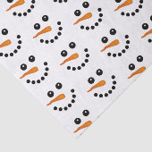 Snowman Face kerstfeestdagen feestelijk Tissuepapier (Detail)