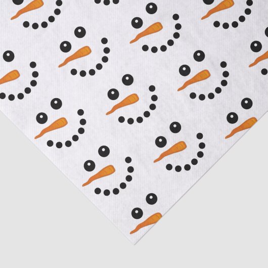 Snowman Face kerstfeestdagen feestelijk Tissuepapier (Detail)