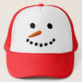 Snowman Face-kerstPet Trucker Pet