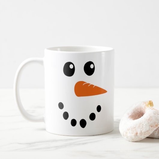 Snowman Face Koffiemok (Met donut)