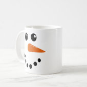 Snowman Face Koffiemok (Voorkant links)
