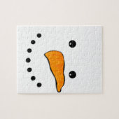 Snowman Face Legpuzzel (Horizontaal)