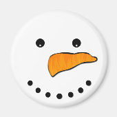 Snowman Face Magneet (Voorkant)