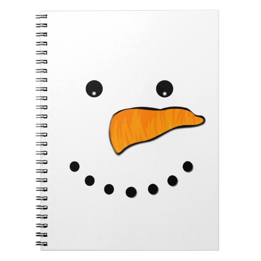 Snowman Face Notitieboek (Voorkant)