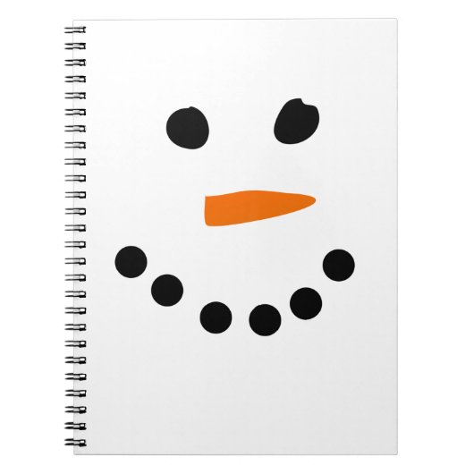 Snowman Face Notitieboek (Voorkant)