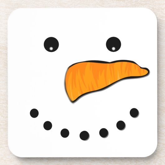 Snowman Face Onderzetter (Voorkant)