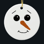 Snowman Face Ornament<br><div class="desc">Dit Snowman Face-Ornament is uitgerust met door de muis getrokken kunst en maakt een groot geschenk of een grote veiling.</div>