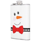 Snowman Face Red Bowtie Black Buffalo Heupfles (Links)