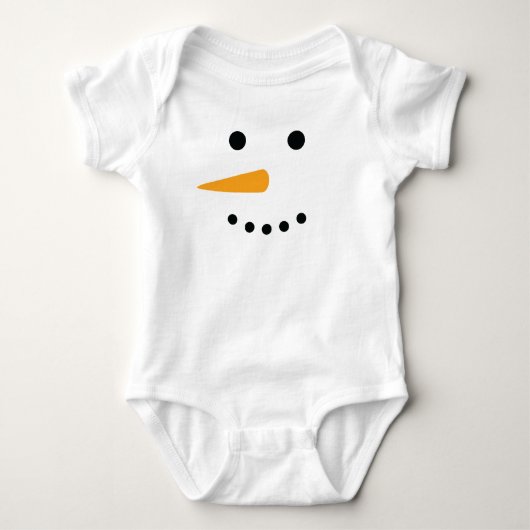 Snowman Face Romper (Voorkant)