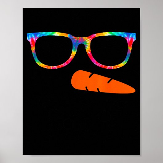 Snowman Face Shirt Womens Eyelashes Gle Tie Dye Ch Poster (Voorkant)