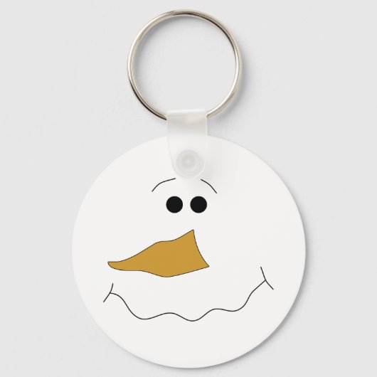 Snowman Face Sleutelhanger (Voorkant)