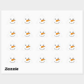 Snowman Face Sticker (Vel)