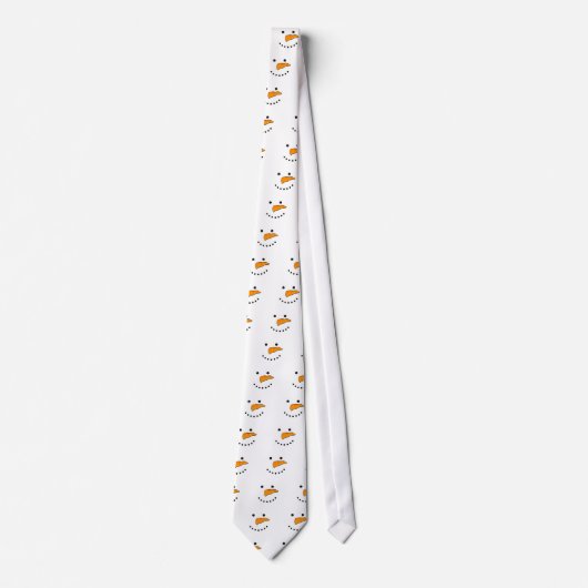 Snowman Face Stropdas (Voorkant)