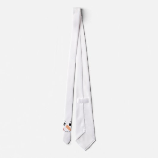 Snowman Face Stropdas (Achterkant)