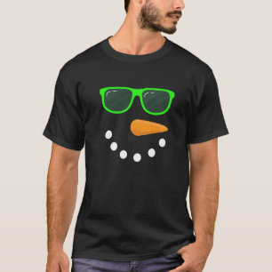 Snowman Face Sunbril Snowman Costume Premium_1 T-shirt