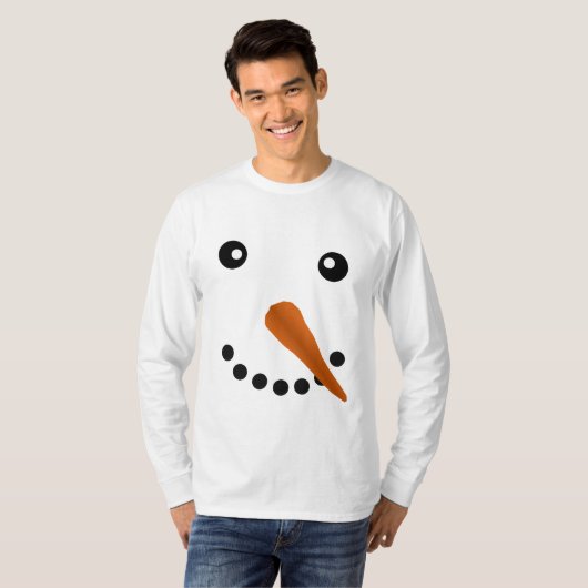 SNOWMAN FACE T-SHIRT (Voorkant volledig)
