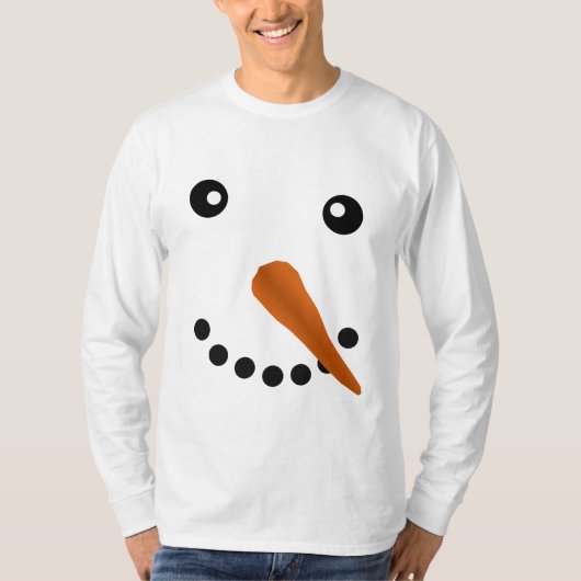 SNOWMAN FACE T-SHIRT (Voorkant)