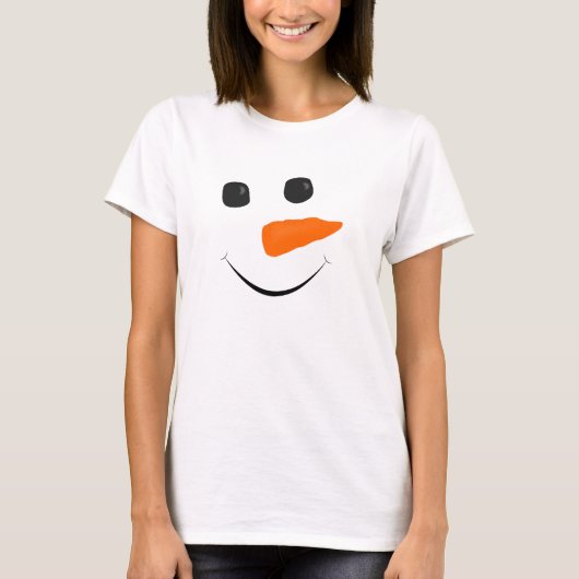 Snowman Face T-shirt (Voorkant)