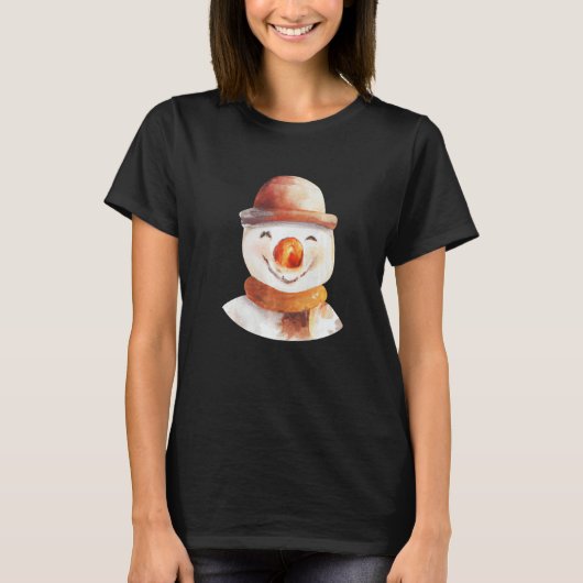 Snowman Face T-shirt (Voorkant)
