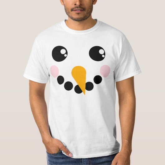 Snowman Face T-shirt (Voorkant)