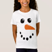 Snowman Face T-shirt (Voorkant)