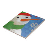 Snowman Face Tegeltje (Zijkant)
