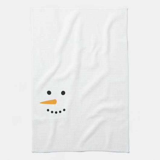 Snowman Face Theedoek (Verticaal)