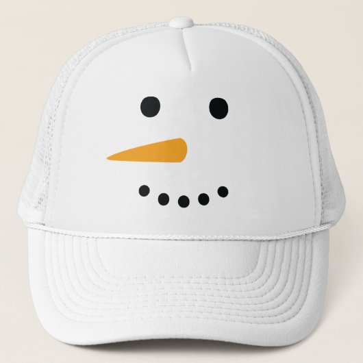 Snowman Face Trucker Pet (Voorkant)