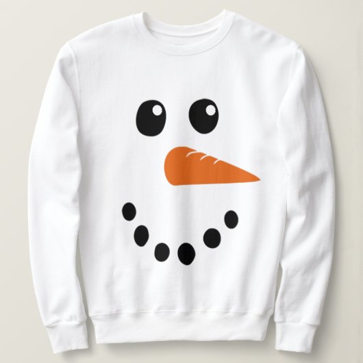 Snowman Face Trui (Design voorkant)