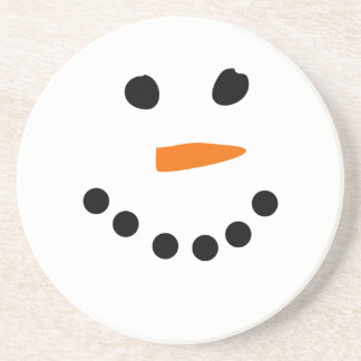 Snowman Face Zandsteen Onderzetter