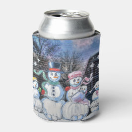 Snowman Familie Blikjeskoeler