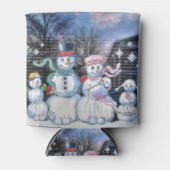 Snowman Familie Blikjeskoeler (Voorkant)