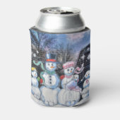 Snowman Familie Blikjeskoeler (Blikje Achterkant)