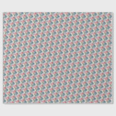 Snowman Familie Cadeaupapier (Vlak)