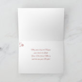 Snowman familie Kerst Kaart (Binnen)