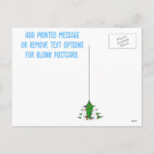 Snowman Familie Kerstfoto Lijst Feestdagenkaart (Achterkant)