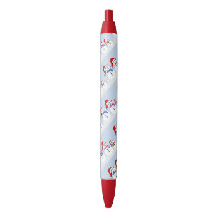 Snowman Familie kerstpen Zwarte Inkt Pen