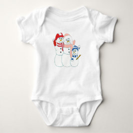 Snowman Familie Romper