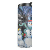 Snowman Familie Thermosbeker (Gedraaid links)
