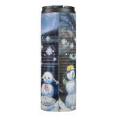 Snowman Familie Thermosbeker (Achterkant)