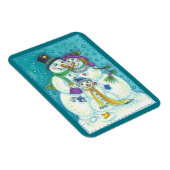 Snowman Family CHRISTMAS MAGNET Magneet (Rechterzijde)