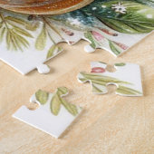 Snowman Family Kerstmis Legpuzzel (Zijkant)