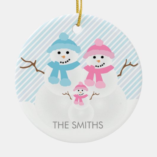 Snowman Family Ornament (Voorkant)