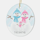 Snowman Family Ornament (Links)
